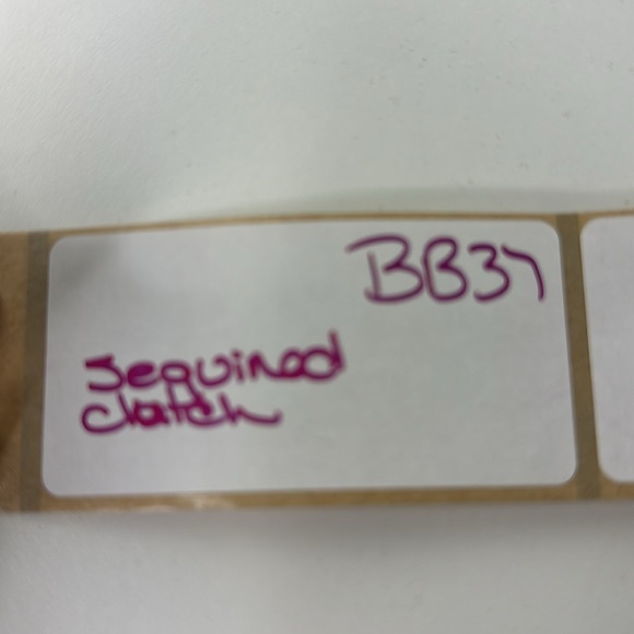 Evening Bag - Paisley Sequined Clutch Bag with Chain Crossbody Bag - Kiss Closur - Picture 9 of 9